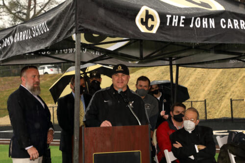 John Carroll Baseball field blessing by Archbishop Lori photographed by Commercial photographers, Robin Sommer and Bill Rettberg of MidAtlantic Photographic LLC and made possible by the Kutcher Family Foundation